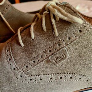 Polo "Jamford" Tan Suede Oxfords - 15 D